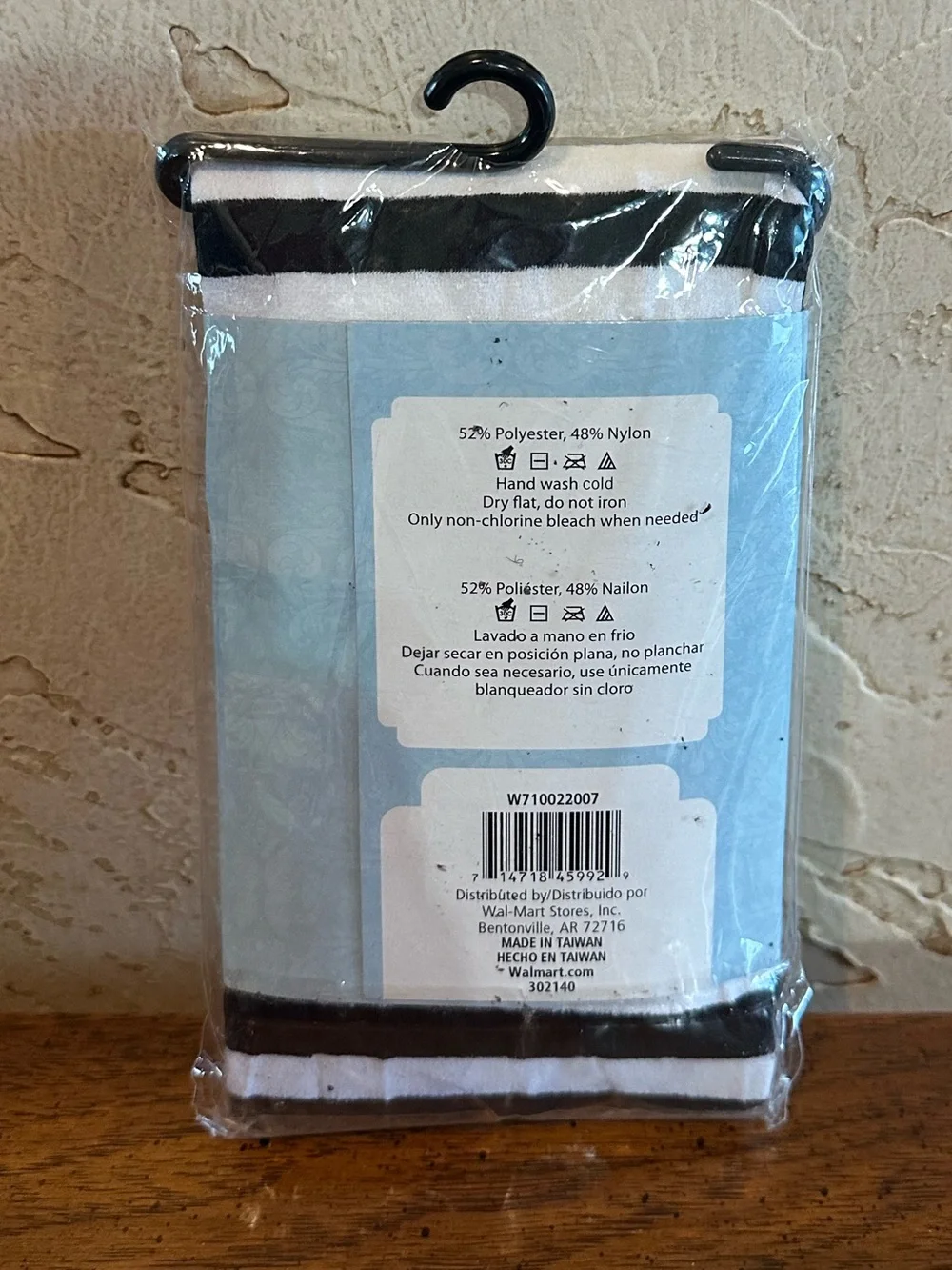 Wonderland Costumes Black and White Striped Nylon Tights One Size NWT